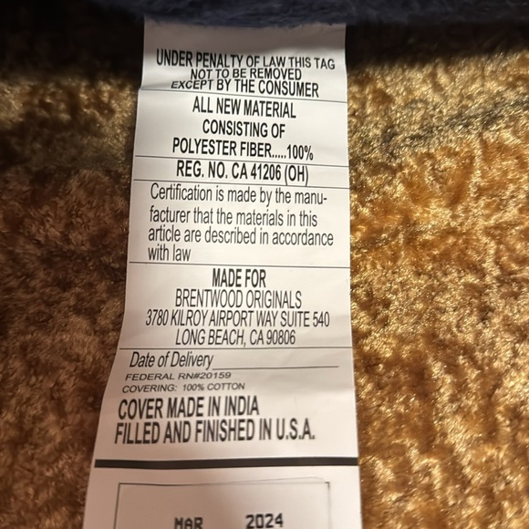 Brentwood Elegant Blue Woven Cotton Textured Square Throw Pillow - Picture 5 of 8